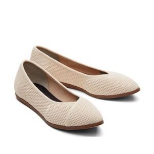 TOMS Katie Knit Flat In Natural Size 10